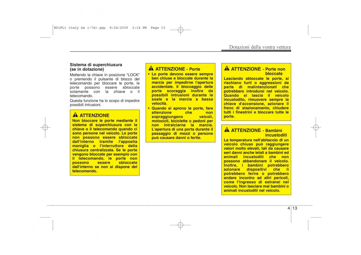 KIA Ceed I 1 manuale del proprietario / page 88