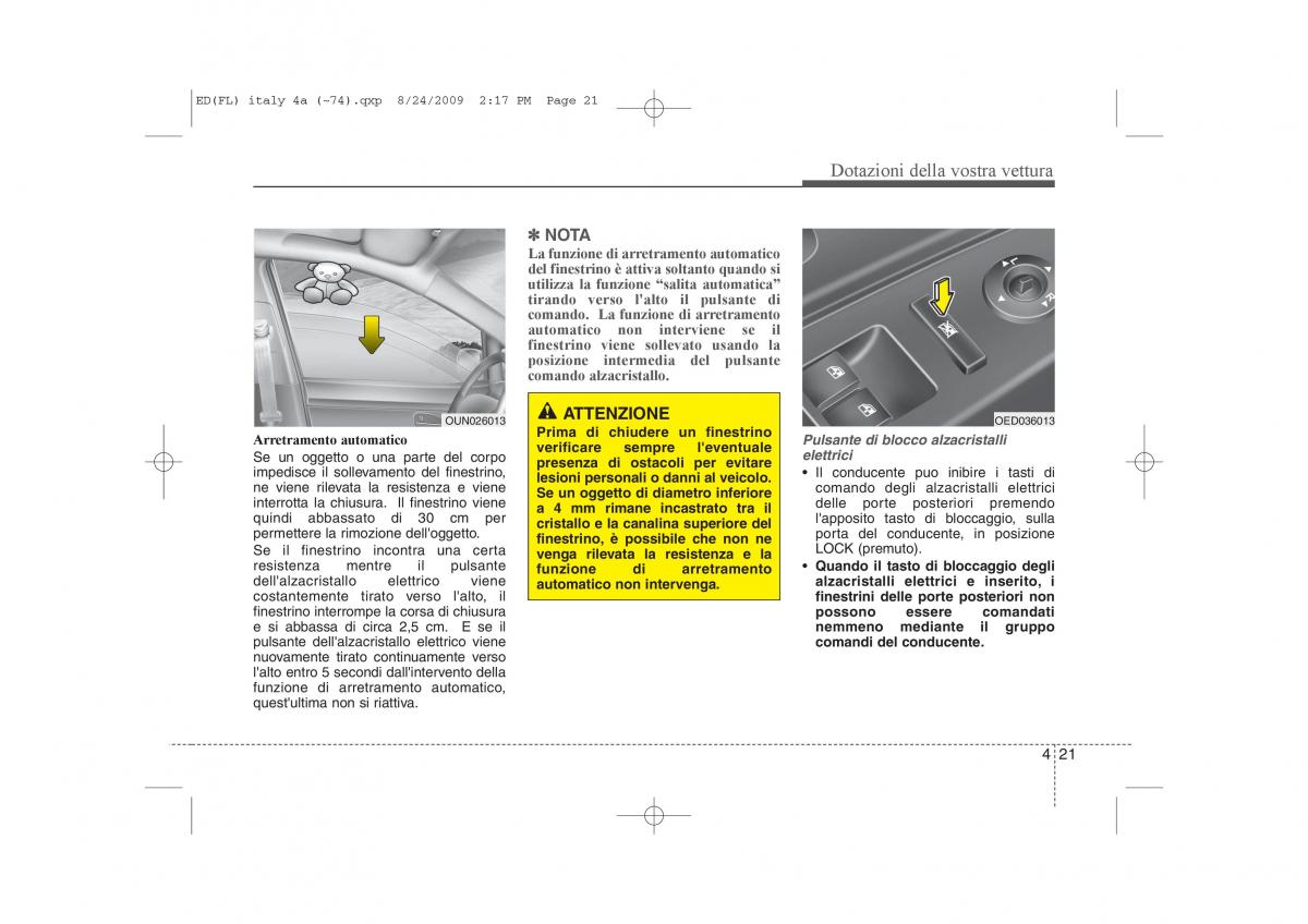 KIA Ceed I 1 manuale del proprietario / page 96