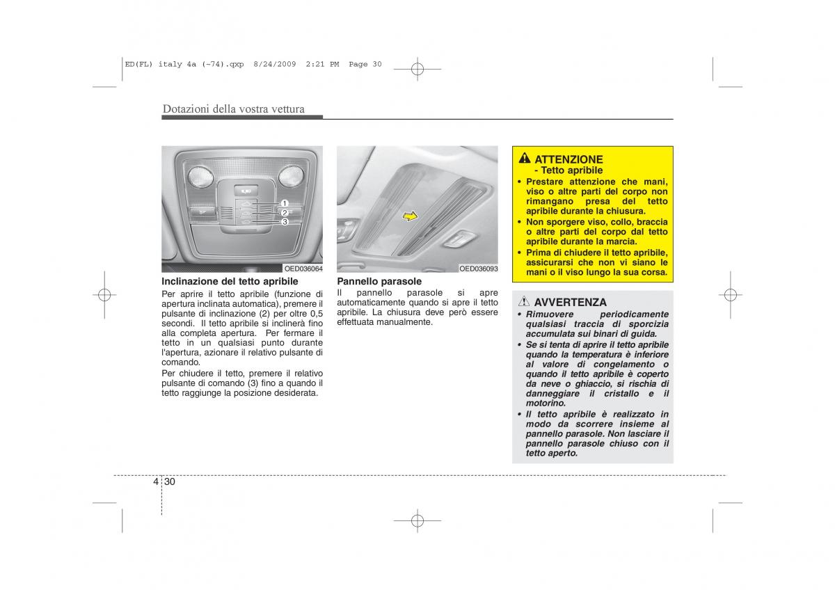 KIA Ceed I 1 manuale del proprietario / page 105