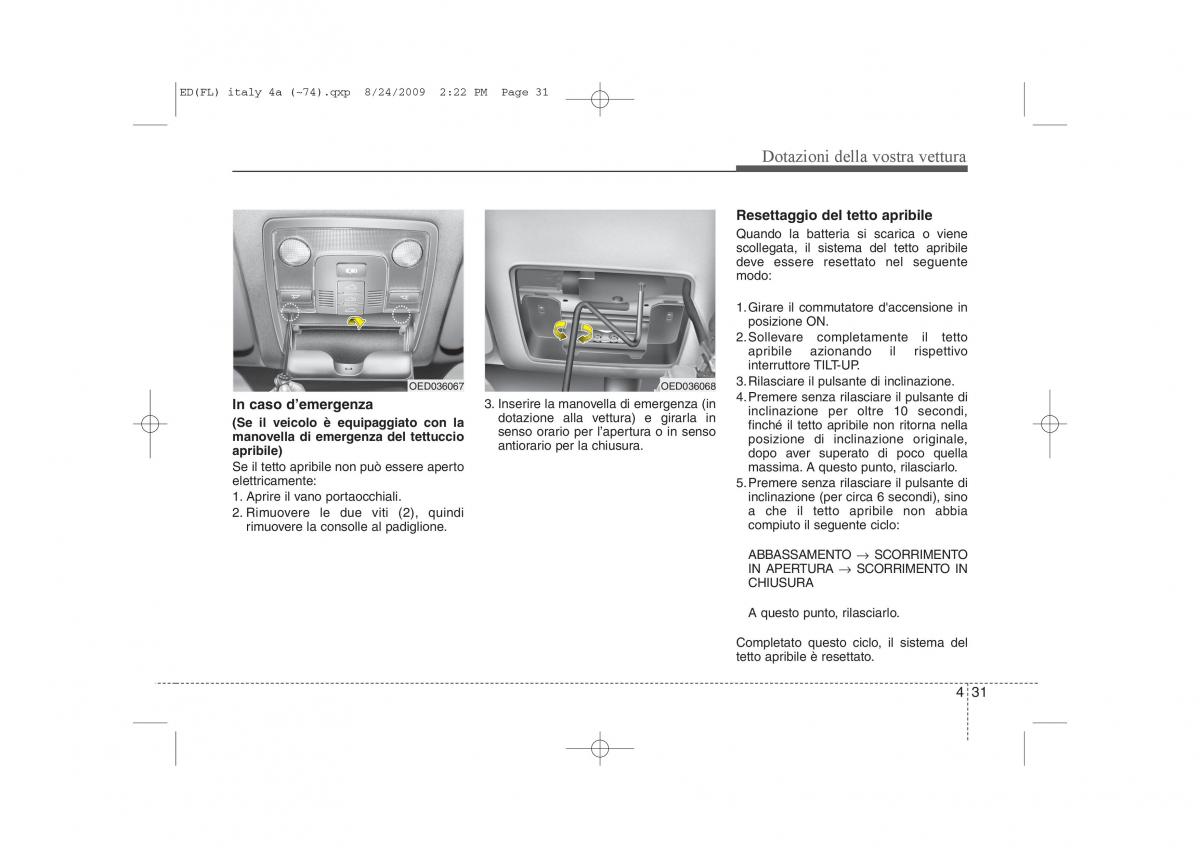 KIA Ceed I 1 manuale del proprietario / page 106