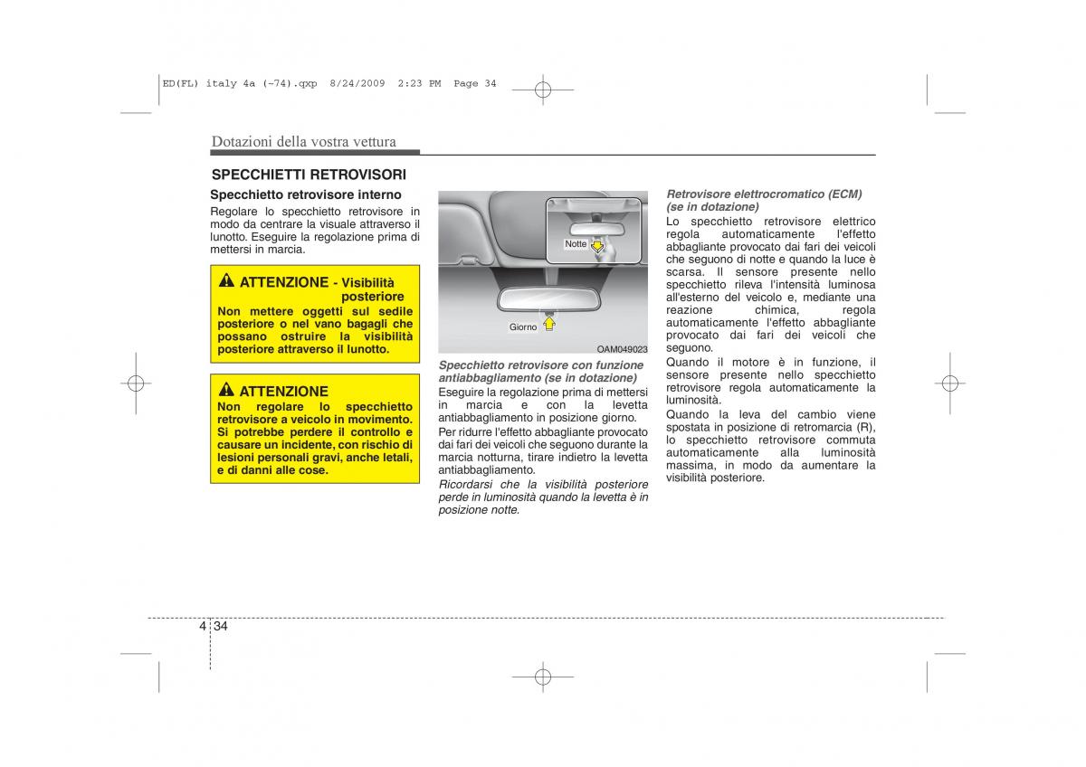 KIA Ceed I 1 manuale del proprietario / page 109