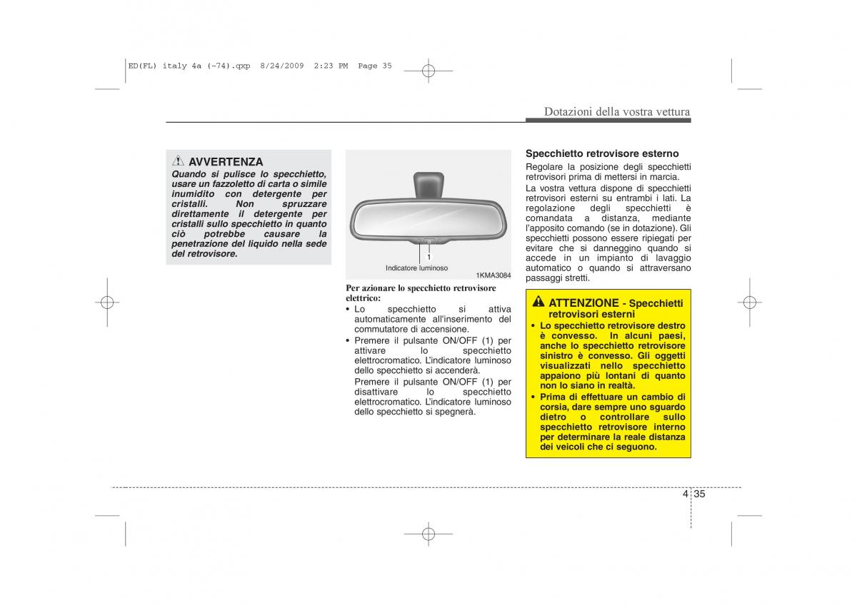 KIA Ceed I 1 manuale del proprietario / page 110