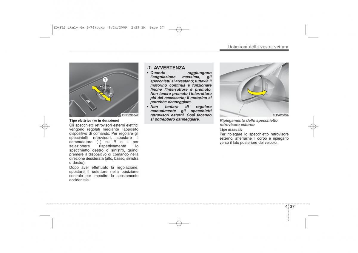 KIA Ceed I 1 manuale del proprietario / page 112