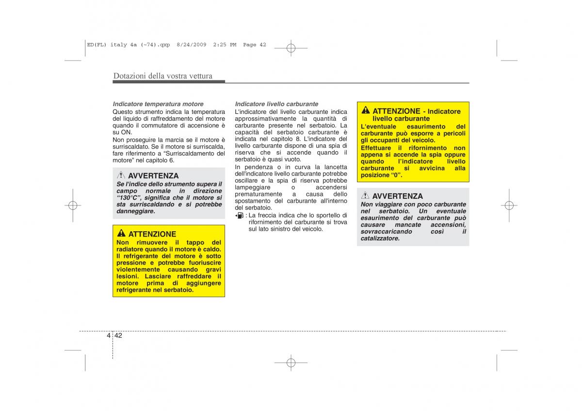 KIA Ceed I 1 manuale del proprietario / page 117