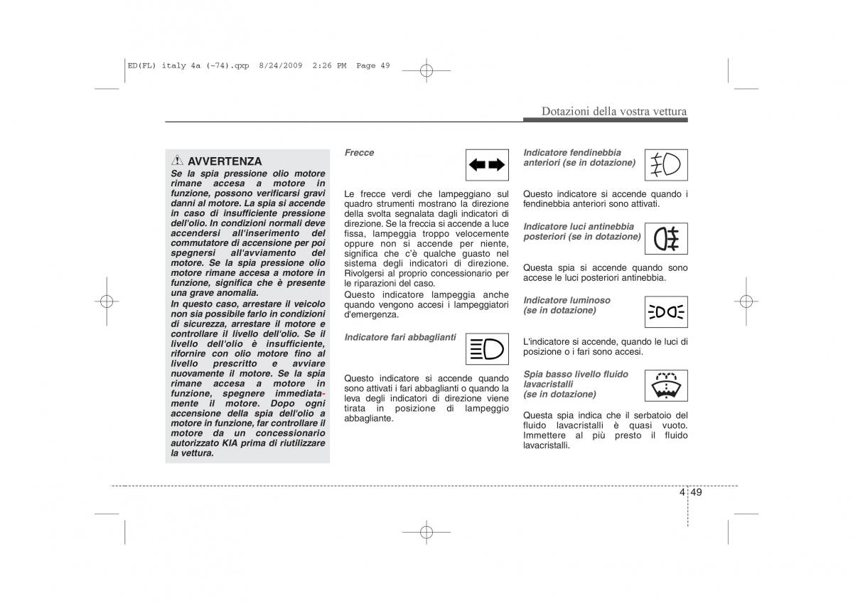 KIA Ceed I 1 manuale del proprietario / page 124