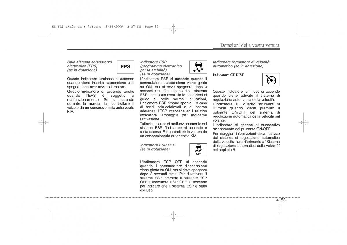 KIA Ceed I 1 manuale del proprietario / page 128