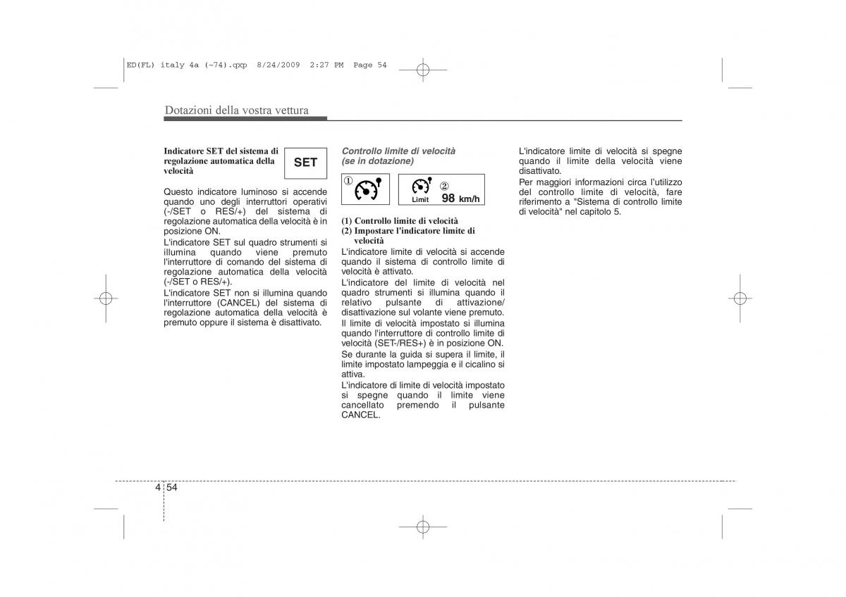 KIA Ceed I 1 manuale del proprietario / page 129