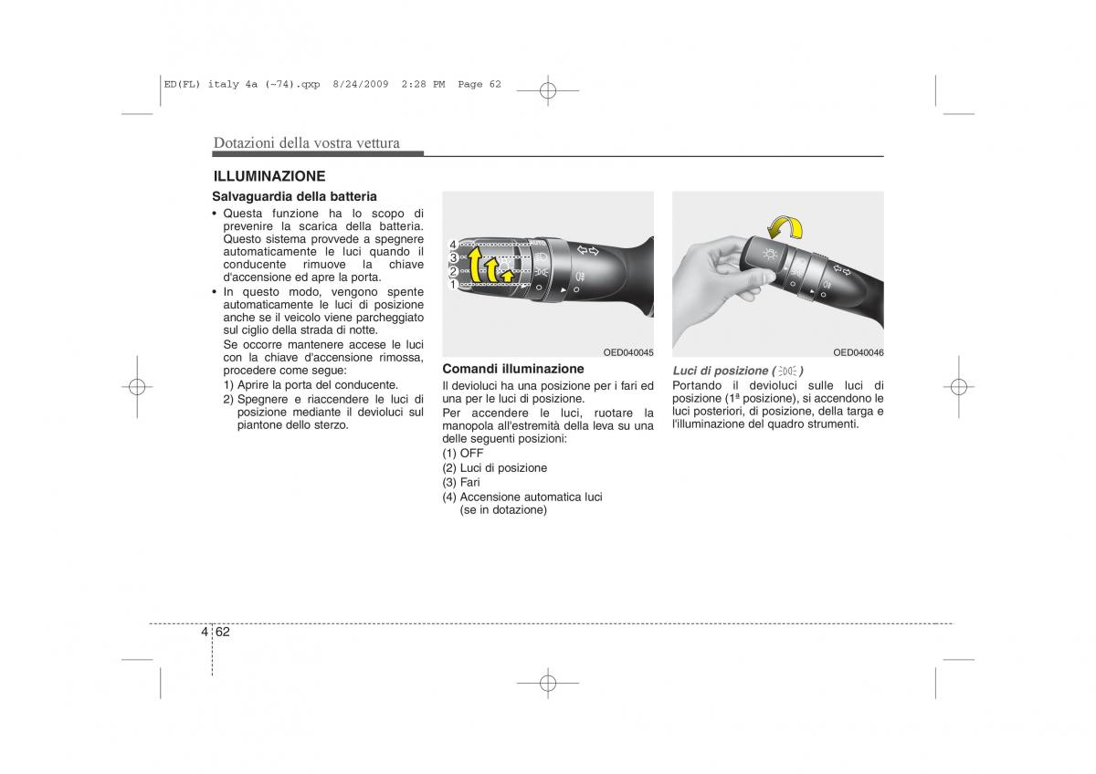 KIA Ceed I 1 manuale del proprietario / page 137