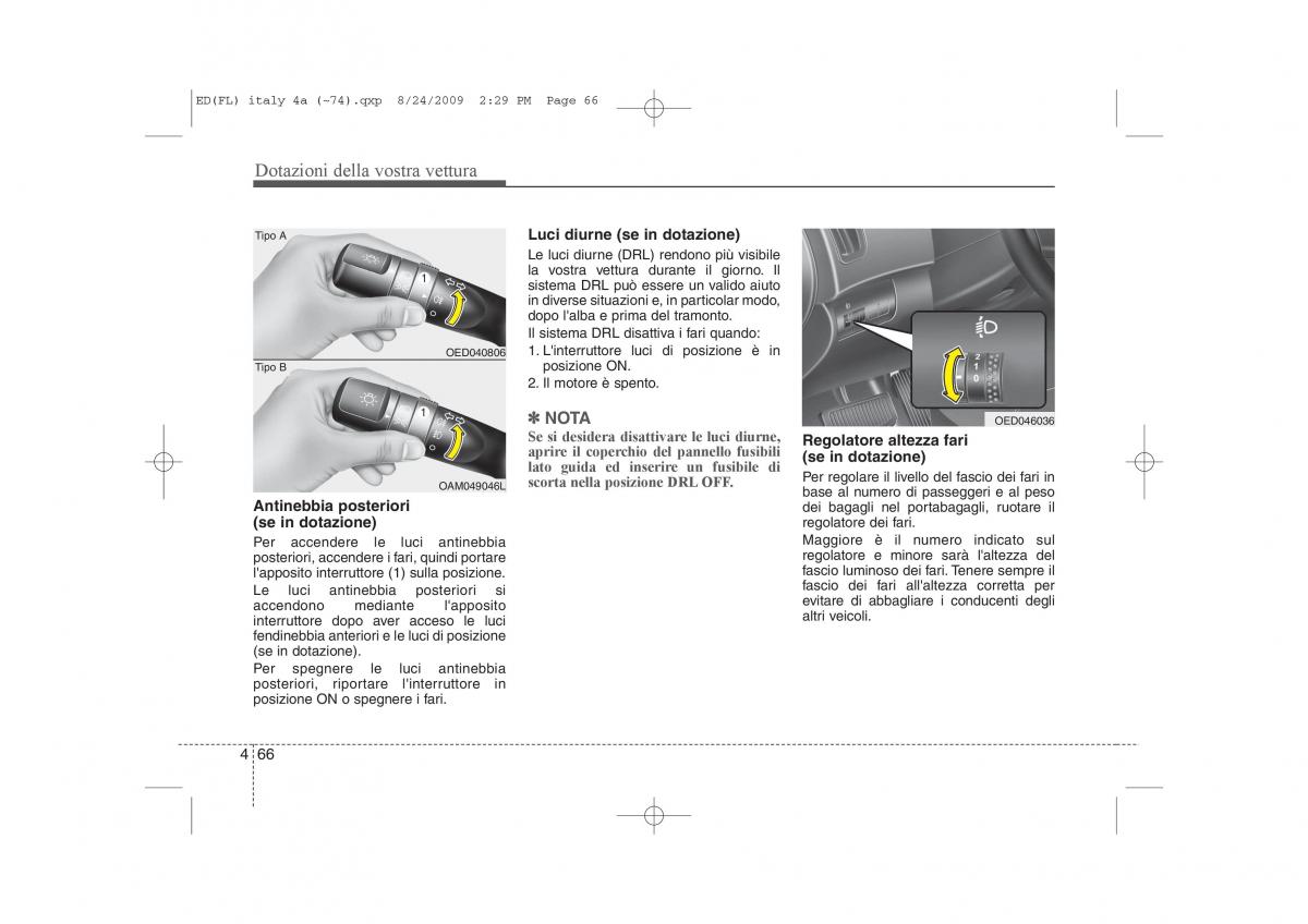 KIA Ceed I 1 manuale del proprietario / page 141