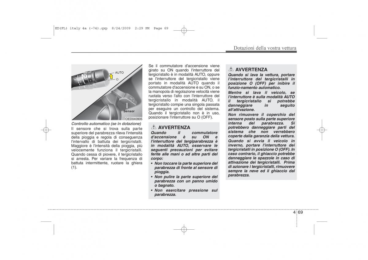 KIA Ceed I 1 manuale del proprietario / page 144