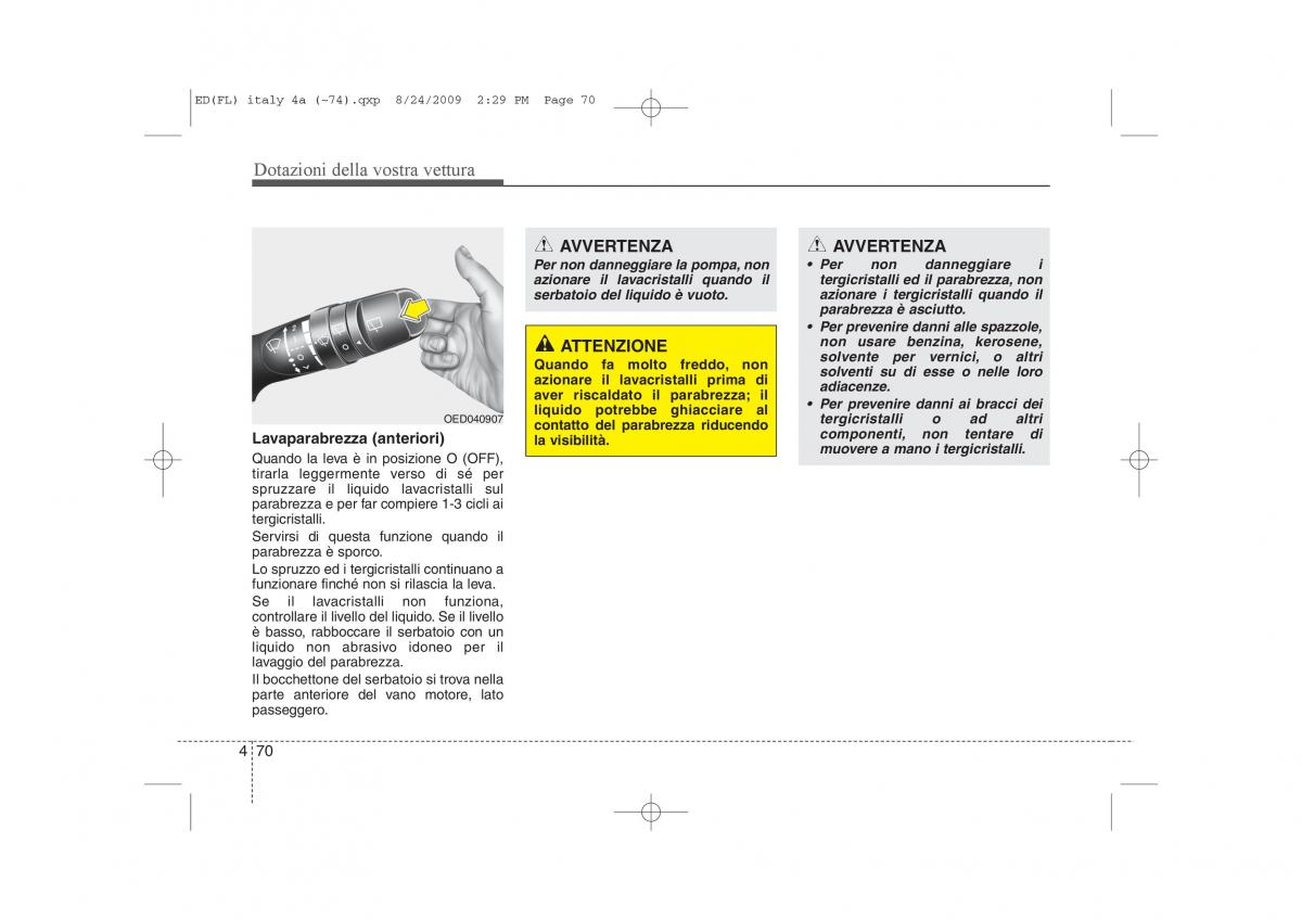 KIA Ceed I 1 manuale del proprietario / page 145