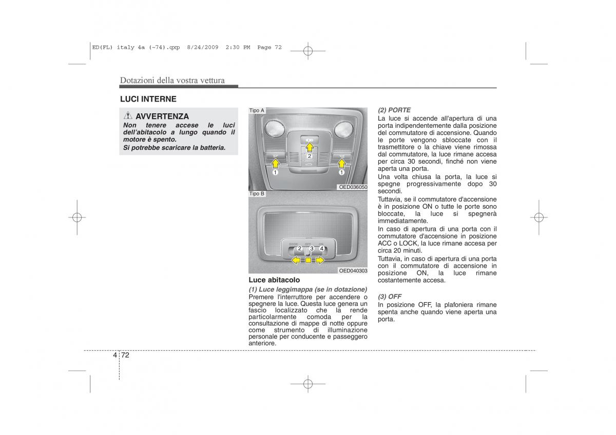 KIA Ceed I 1 manuale del proprietario / page 147