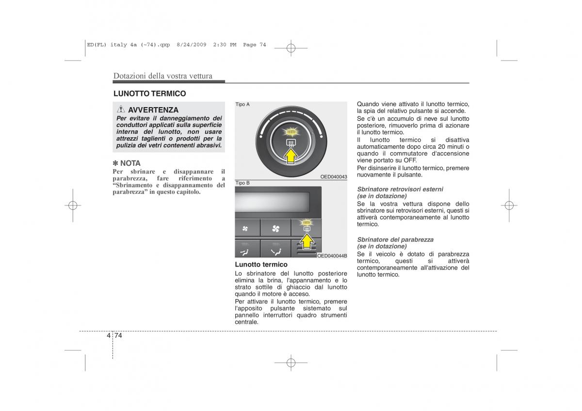 KIA Ceed I 1 manuale del proprietario / page 149