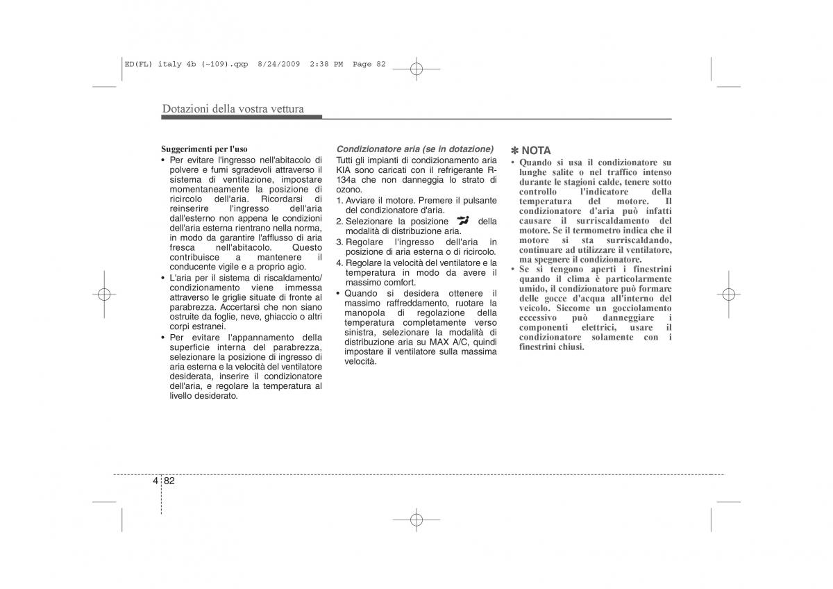 KIA Ceed I 1 manuale del proprietario / page 157