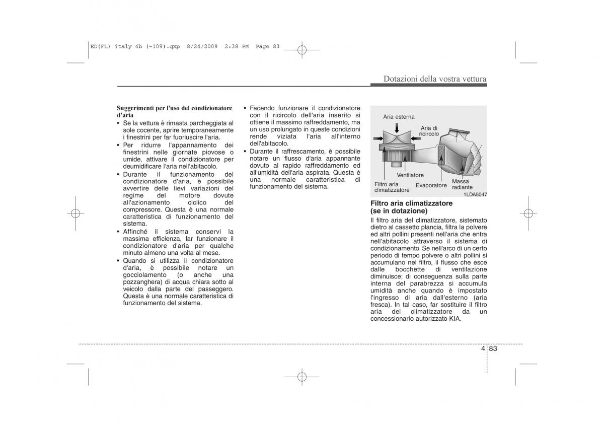 KIA Ceed I 1 manuale del proprietario / page 158