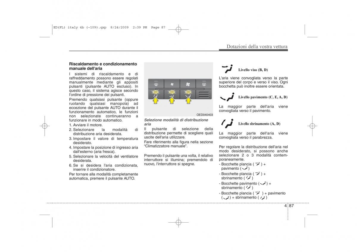 KIA Ceed I 1 manuale del proprietario / page 162