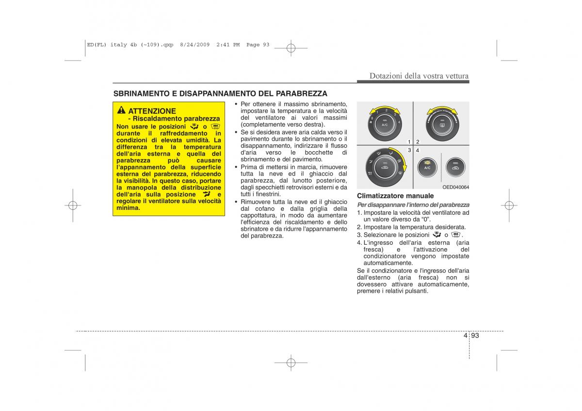 KIA Ceed I 1 manuale del proprietario / page 168