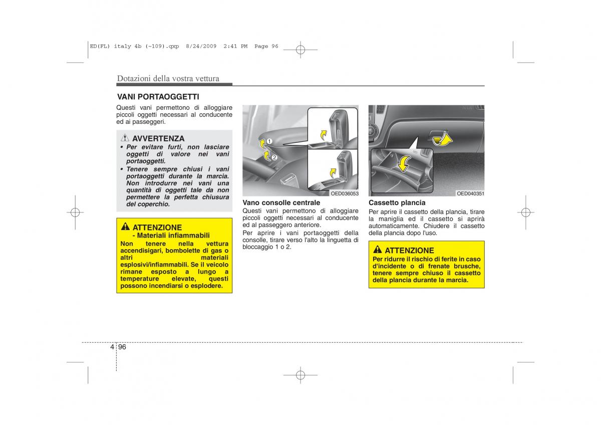 KIA Ceed I 1 manuale del proprietario / page 171