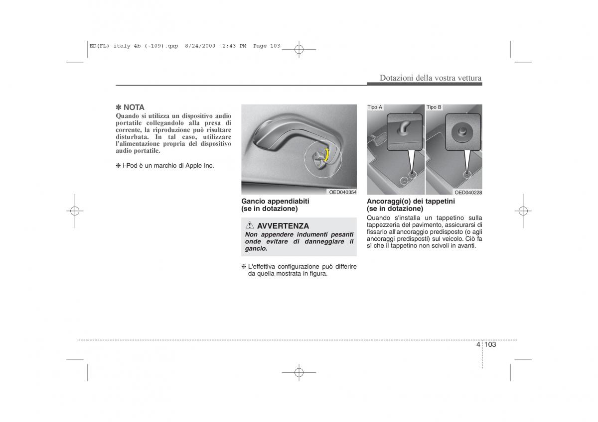 KIA Ceed I 1 manuale del proprietario / page 178