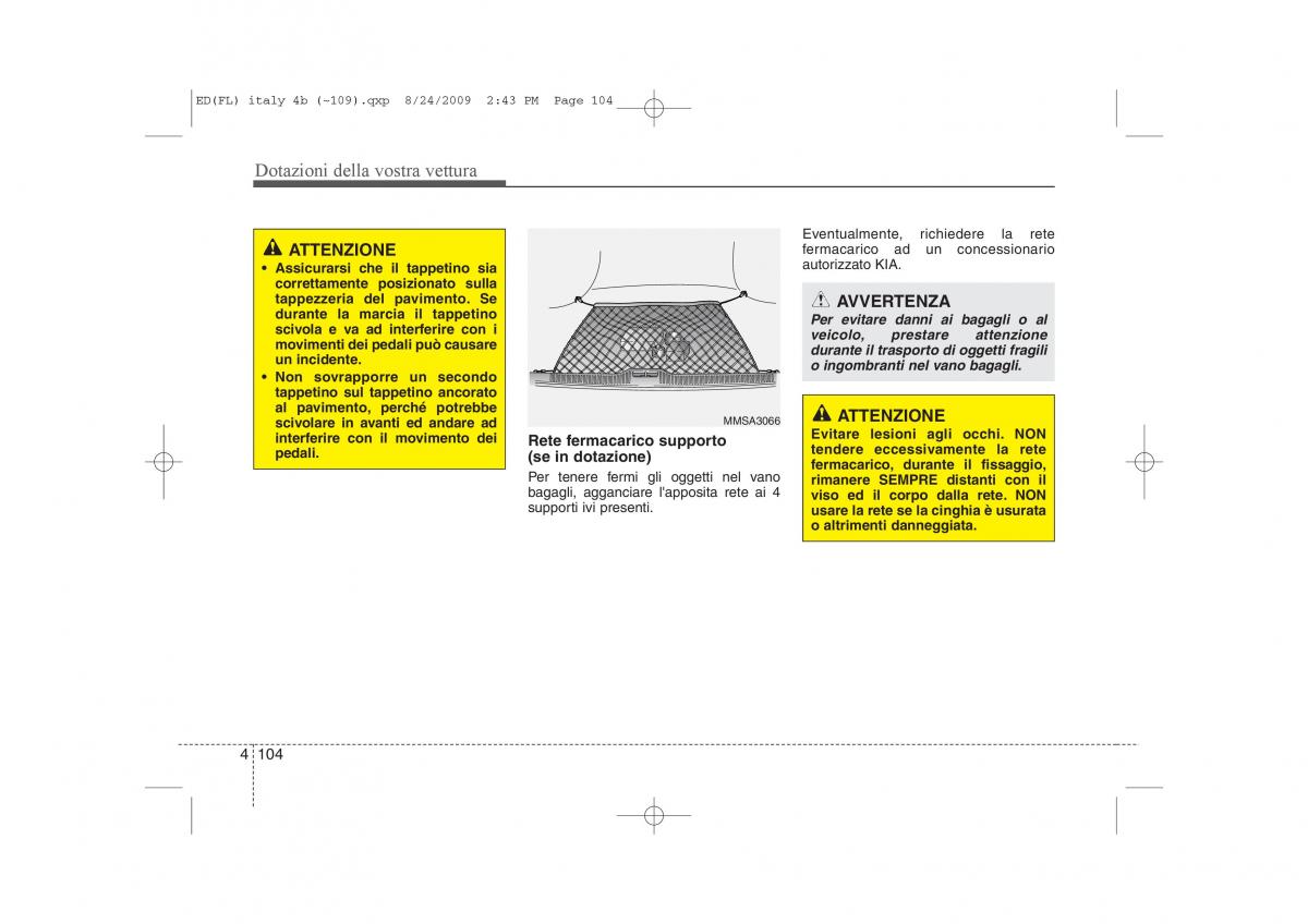 KIA Ceed I 1 manuale del proprietario / page 179