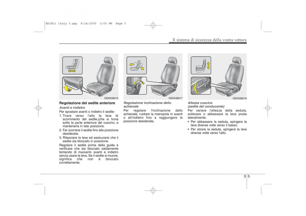 KIA Ceed I 1 manuale del proprietario / page 18