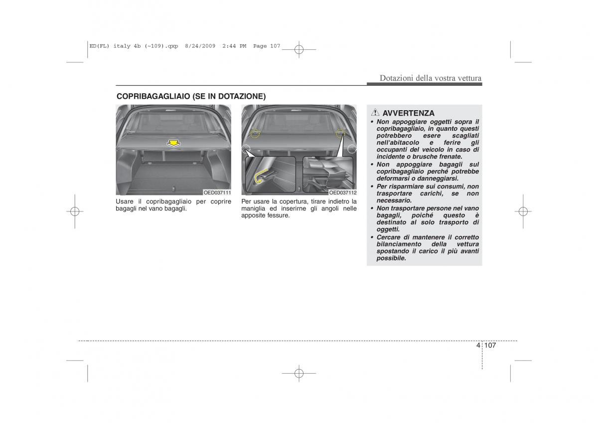 KIA Ceed I 1 manuale del proprietario / page 182