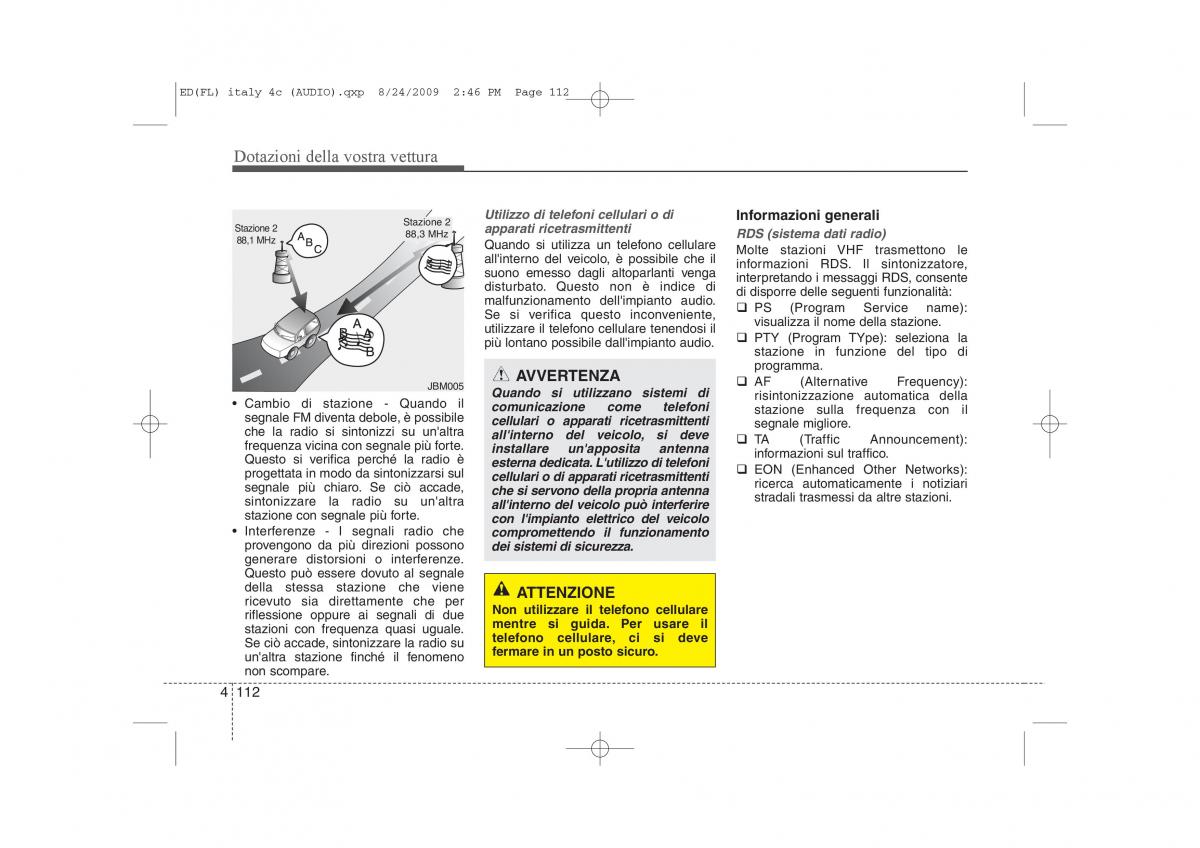 KIA Ceed I 1 manuale del proprietario / page 187