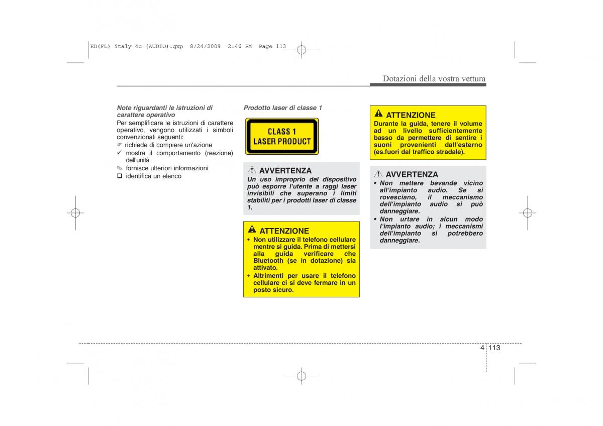 KIA Ceed I 1 manuale del proprietario / page 188