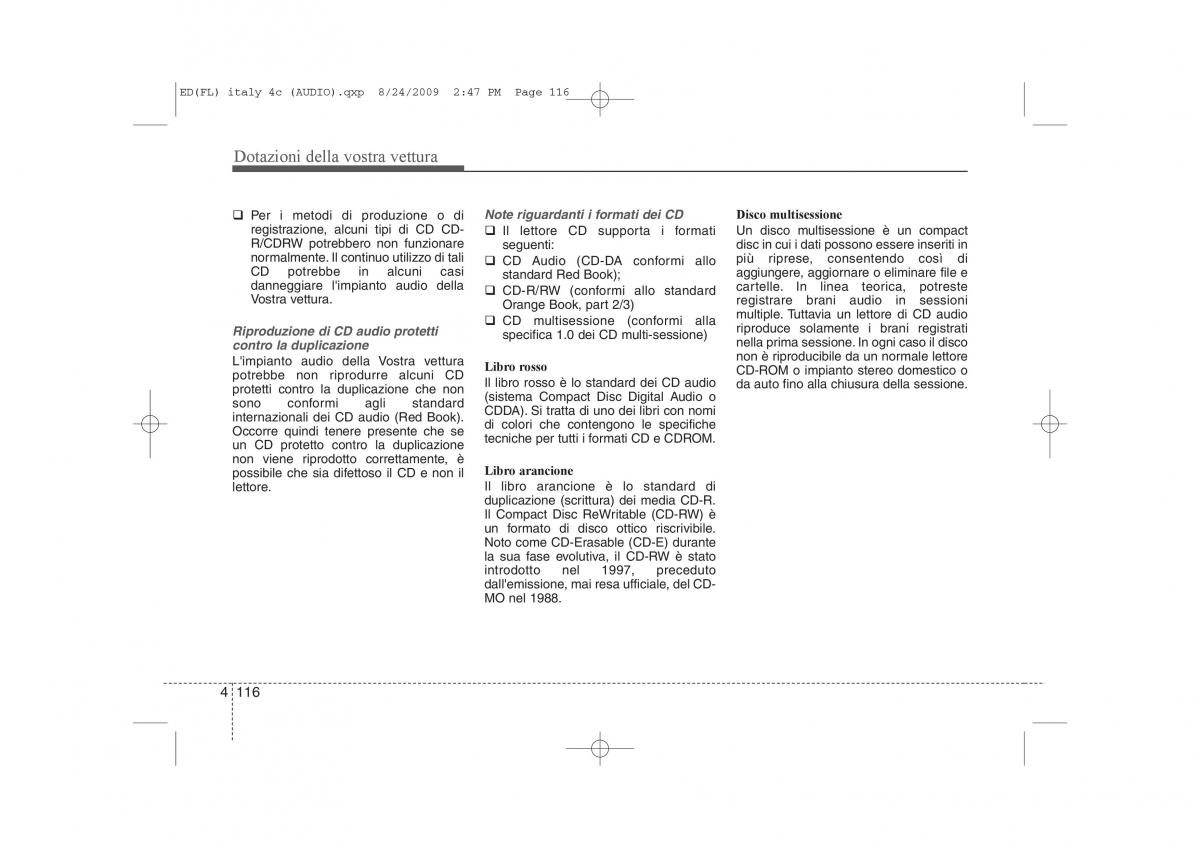 KIA Ceed I 1 manuale del proprietario / page 191