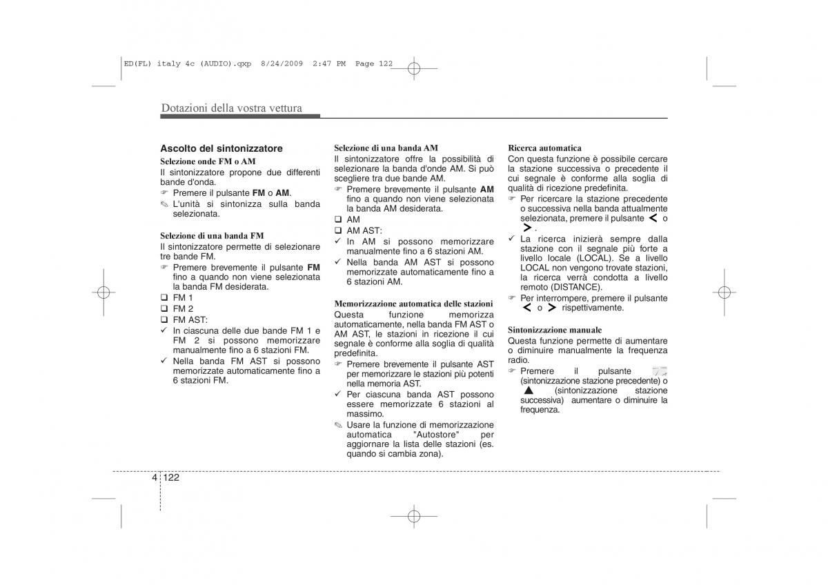 KIA Ceed I 1 manuale del proprietario / page 197