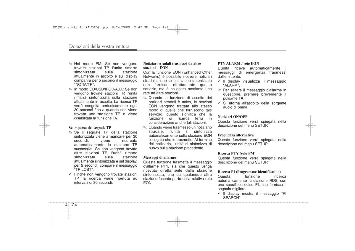 KIA Ceed I 1 manuale del proprietario / page 199