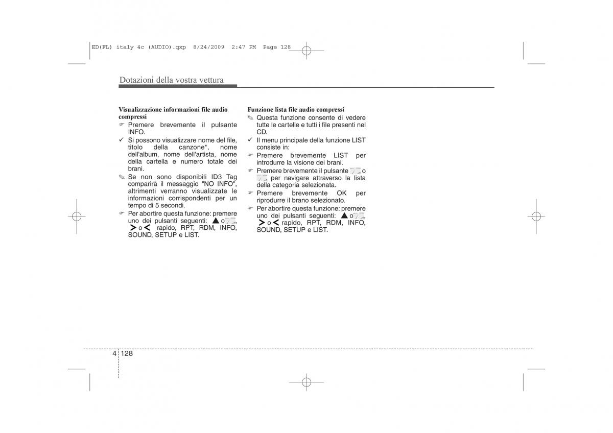 KIA Ceed I 1 manuale del proprietario / page 203