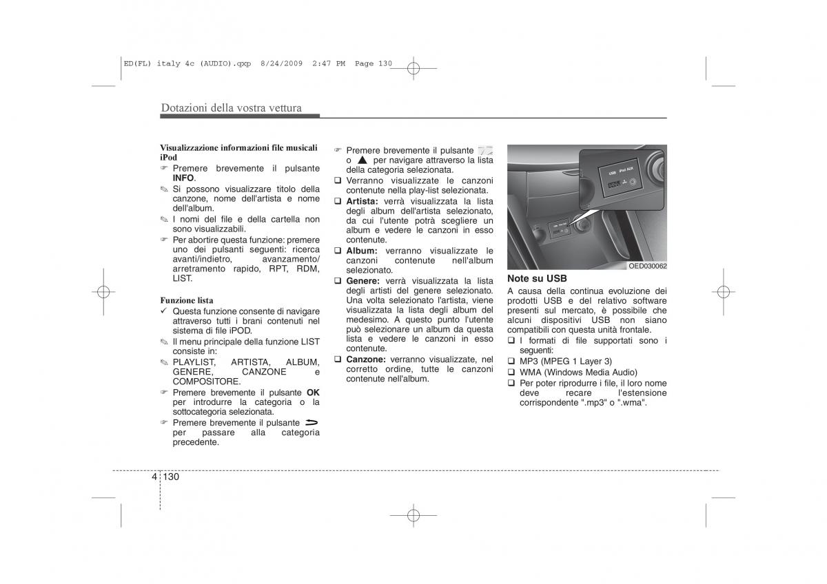 KIA Ceed I 1 manuale del proprietario / page 205