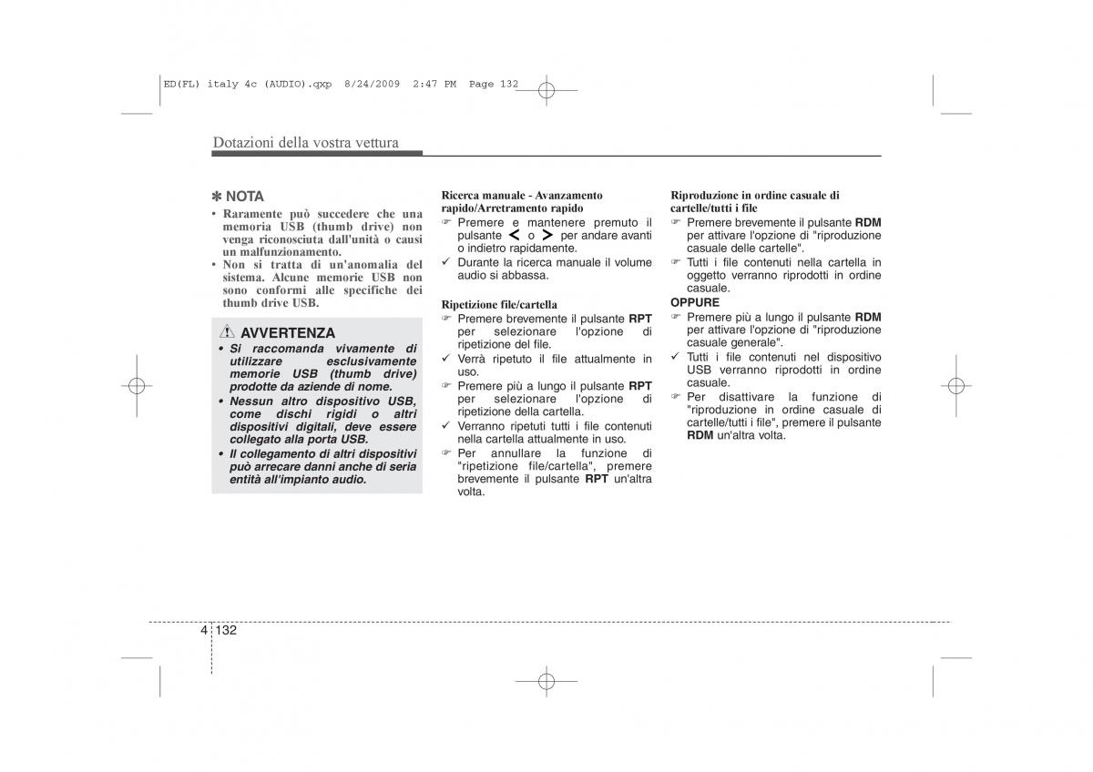 KIA Ceed I 1 manuale del proprietario / page 207