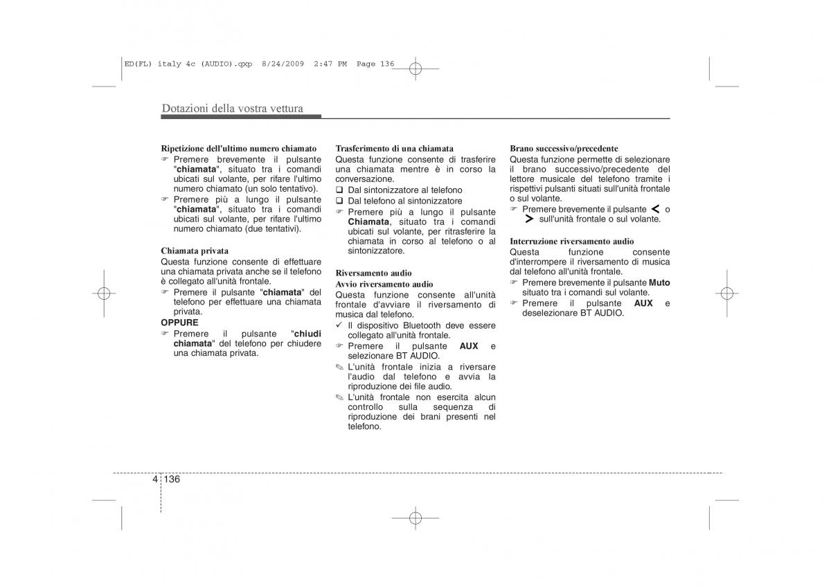 KIA Ceed I 1 manuale del proprietario / page 211