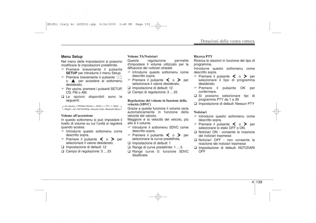 KIA Ceed I 1 manuale del proprietario / page 214