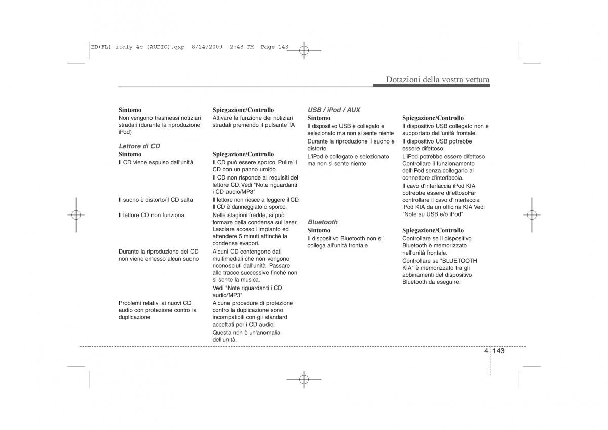 KIA Ceed I 1 manuale del proprietario / page 218