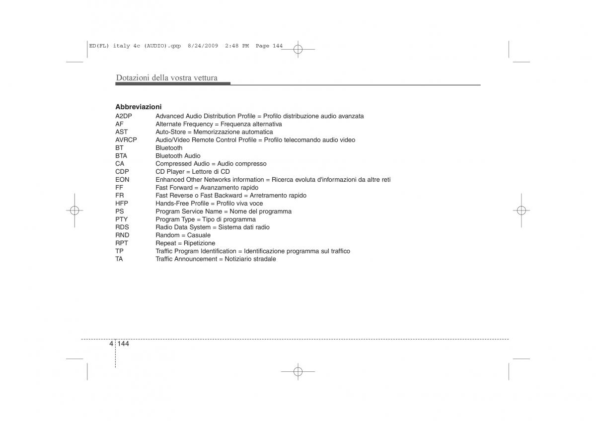 KIA Ceed I 1 manuale del proprietario / page 219