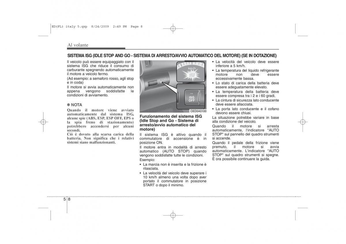 KIA Ceed I 1 manuale del proprietario / page 227