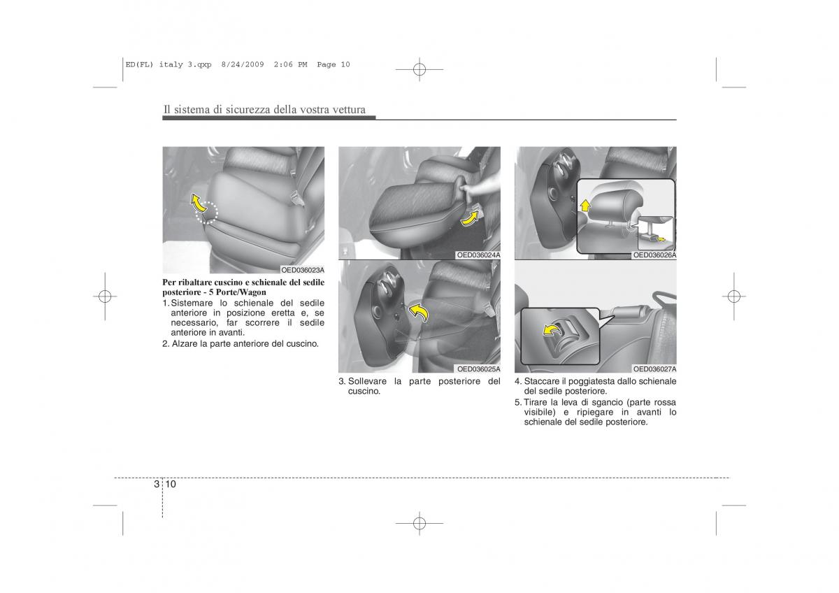 KIA Ceed I 1 manuale del proprietario / page 23