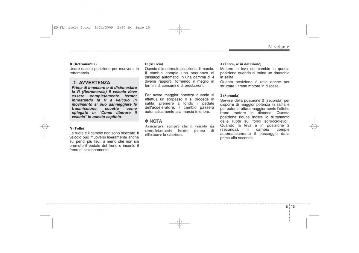 KIA Ceed I 1 manuale del proprietario / page 234