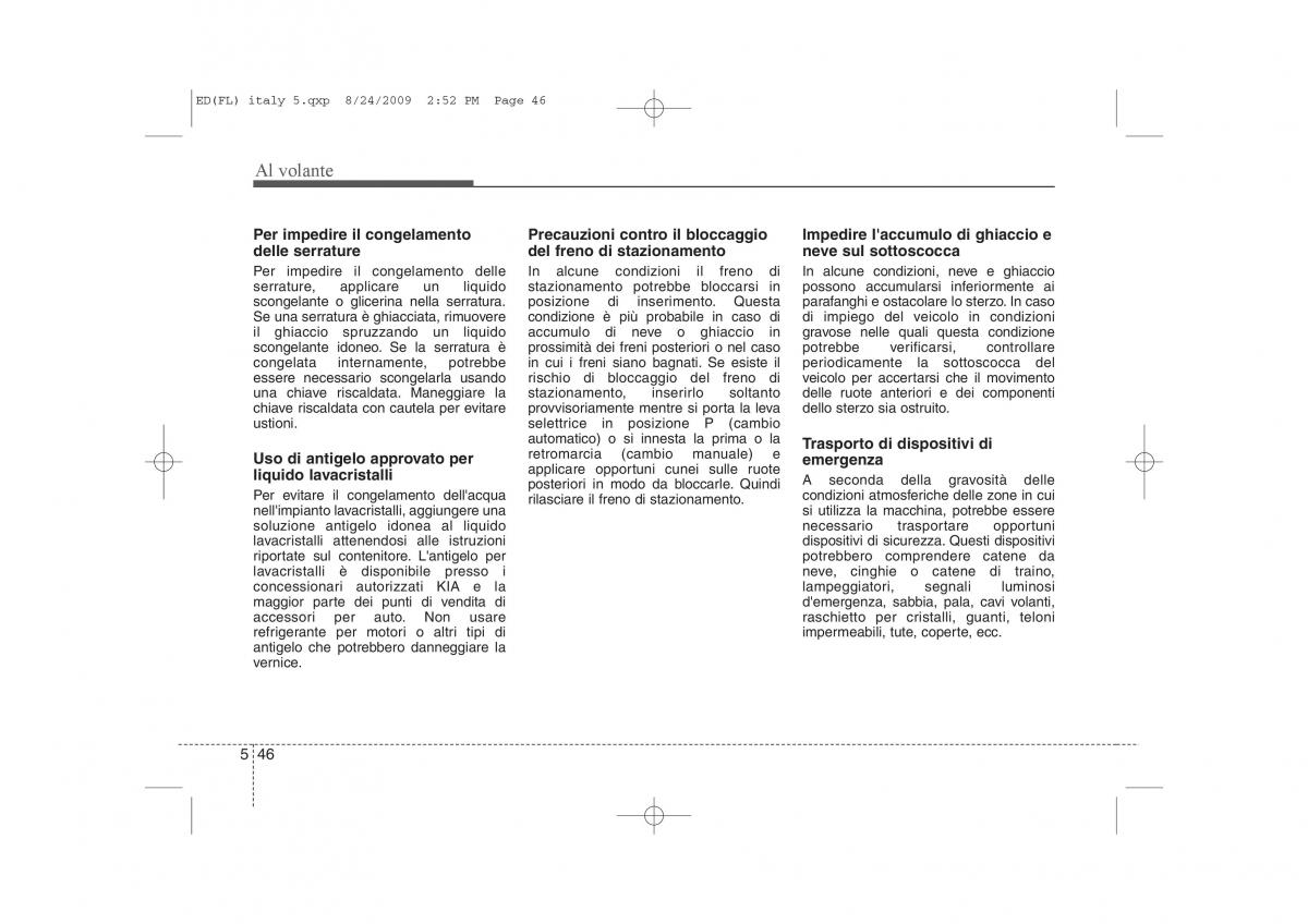 KIA Ceed I 1 manuale del proprietario / page 265