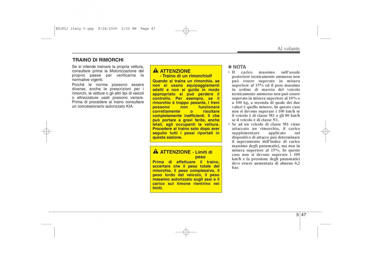 KIA Ceed I 1 manuale del proprietario / page 266