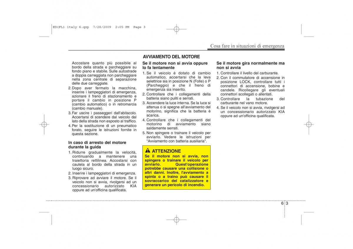 KIA Ceed I 1 manuale del proprietario / page 279