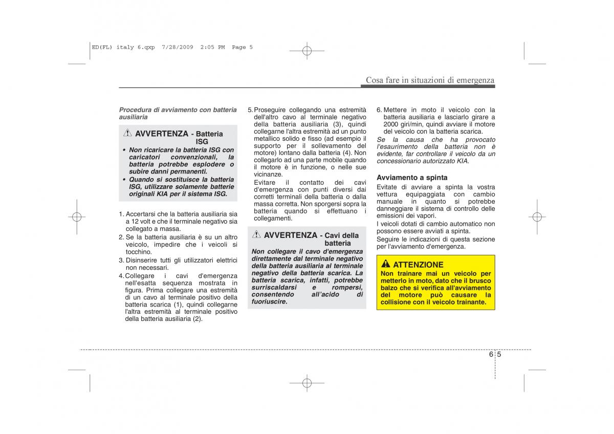 KIA Ceed I 1 manuale del proprietario / page 281