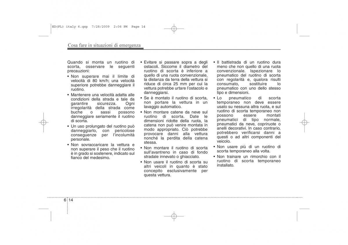 KIA Ceed I 1 manuale del proprietario / page 290