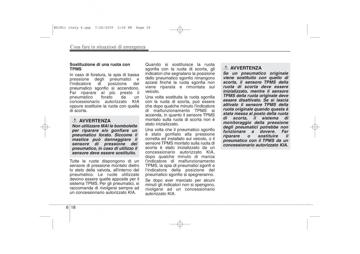 KIA Ceed I 1 manuale del proprietario / page 294