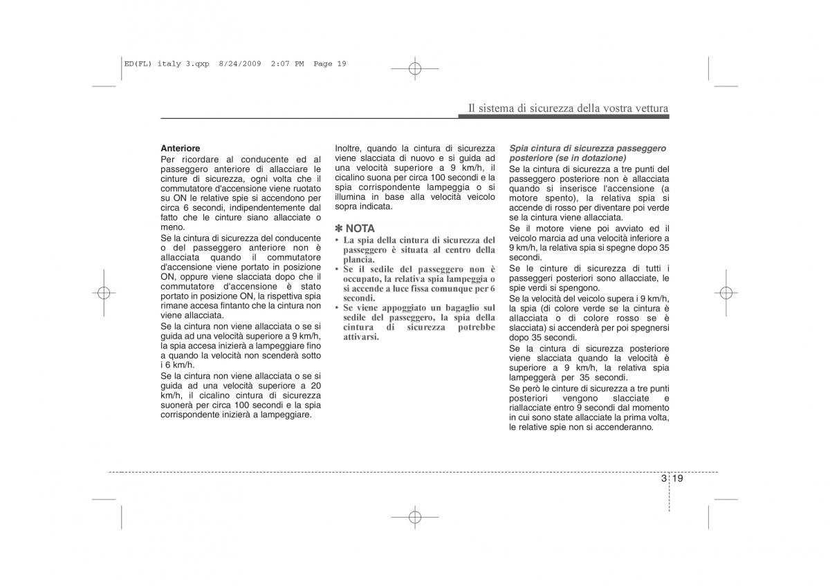 KIA Ceed I 1 manuale del proprietario / page 32