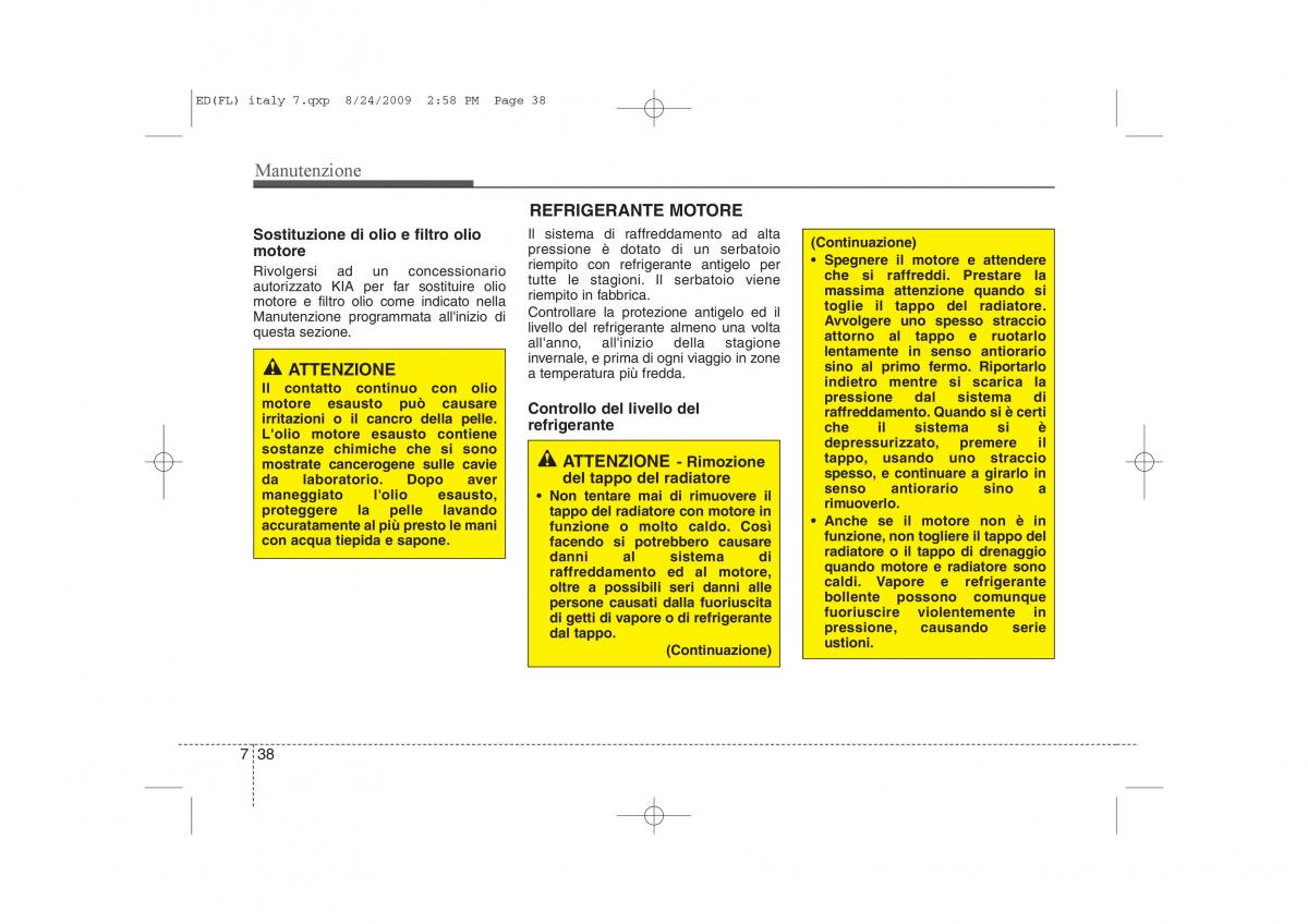 KIA Ceed I 1 manuale del proprietario / page 338