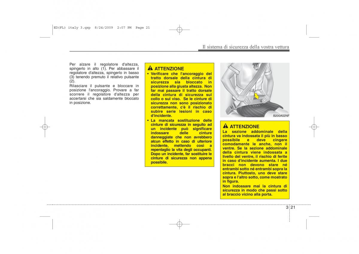 KIA Ceed I 1 manuale del proprietario / page 34